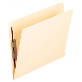 Pendaflex Manila Reinforced End-Tab Fastener Folders, Letter Size, Manila, Straight Cut, 50/BX