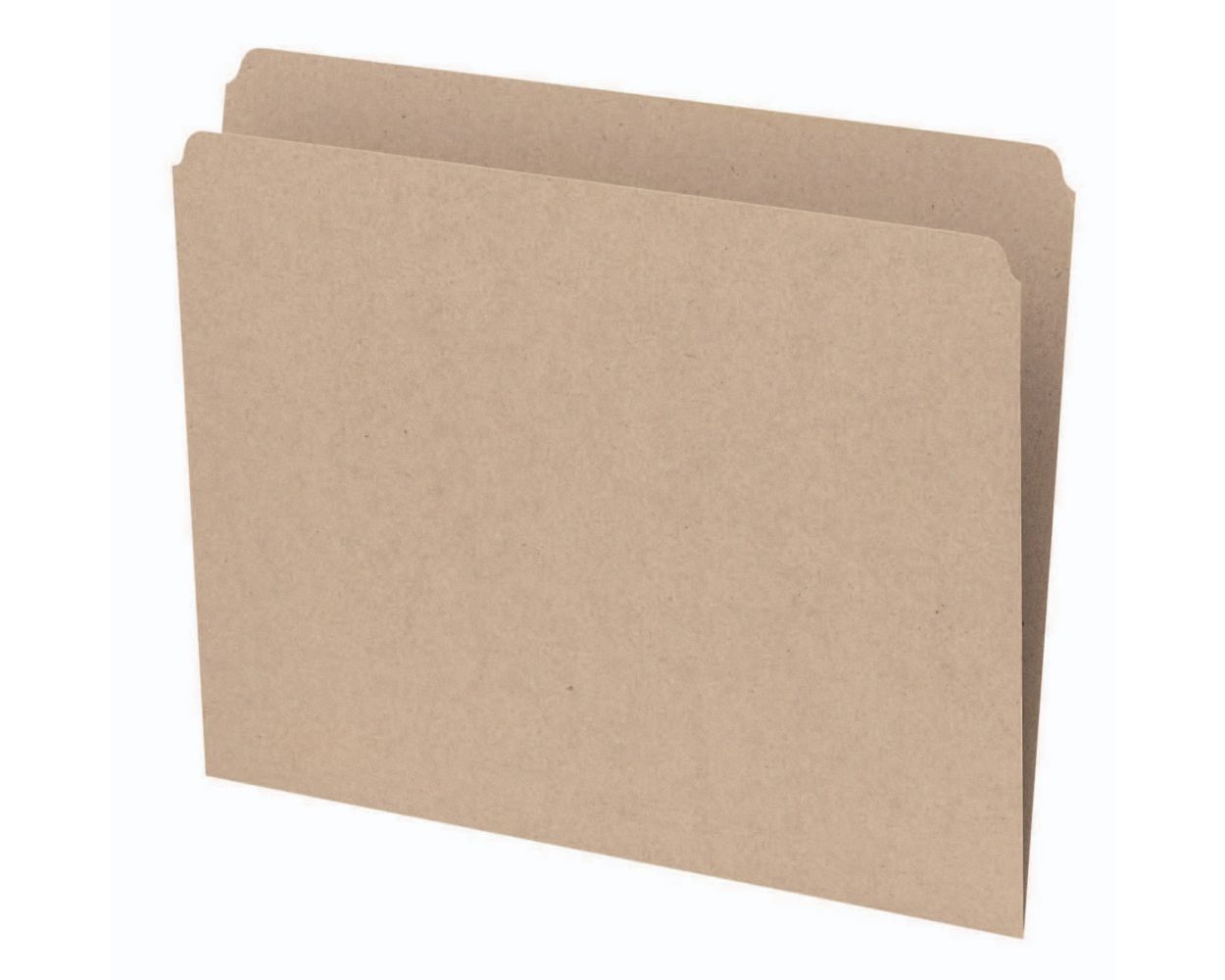 Straight Cut Vertical File Folder, Letter, Natural Sand